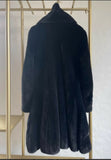 Dior black mink long coat