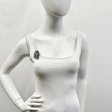 Weiss Rhinestone Wreath Pin