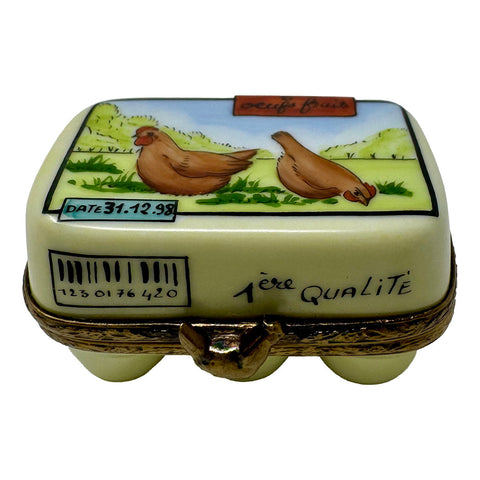 Carton with Eggs Trinket Box