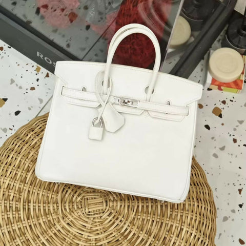 Hermès Birkin 30 Pure White Epsom Leather Palladium Hardware