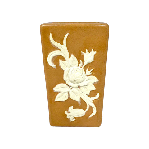 Weller Pottery, Cameo 1930's, Square Vase