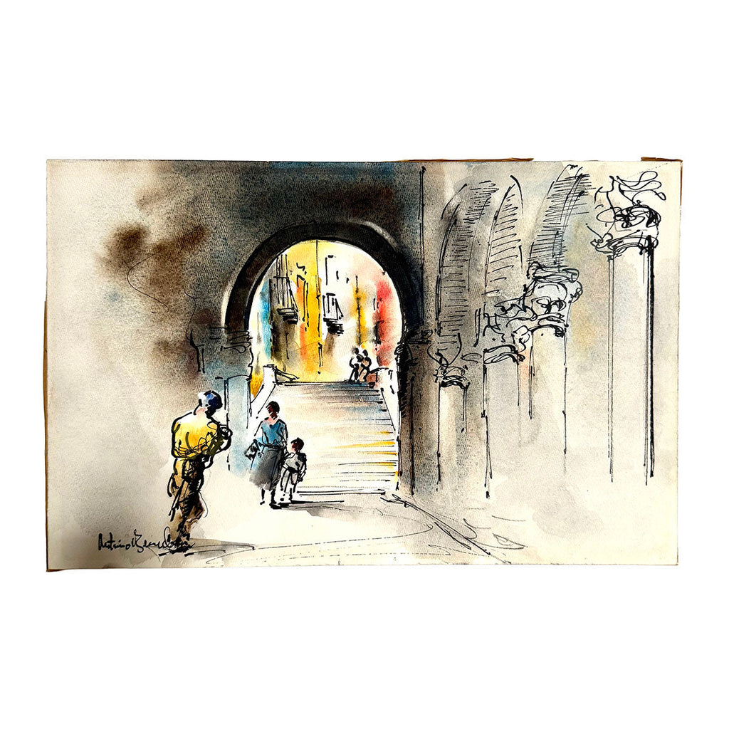 "European Archway" Signed