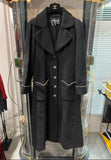 Chanel 23B black long coat