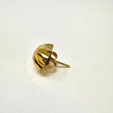 14K Gold Dome Stud Earrings
