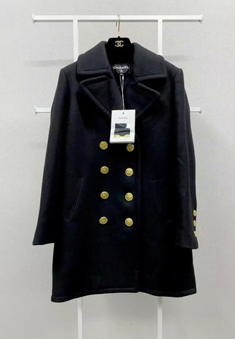 Chanel 16A black & gold coat