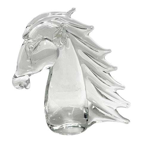 Large Stallion Head Figurine
