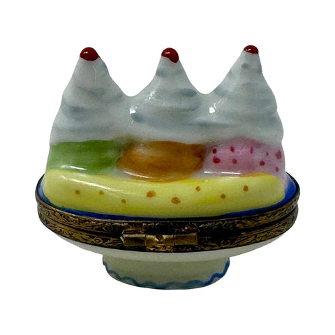 Peint Main Ice Cream Sundae Trinket Box
