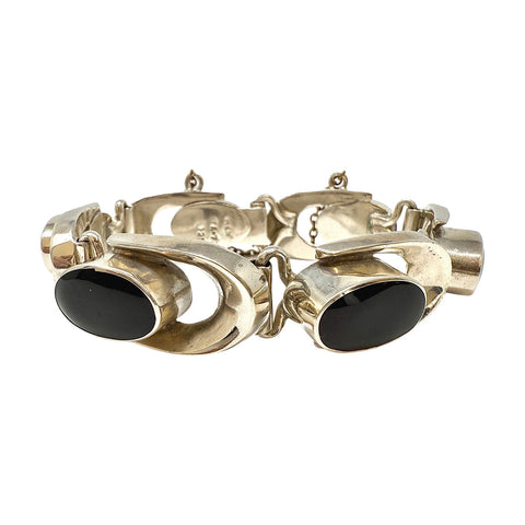 Sterling and Onyx Bracelet