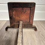 Vintage Artisan Made Art Deco Tile Andirons
