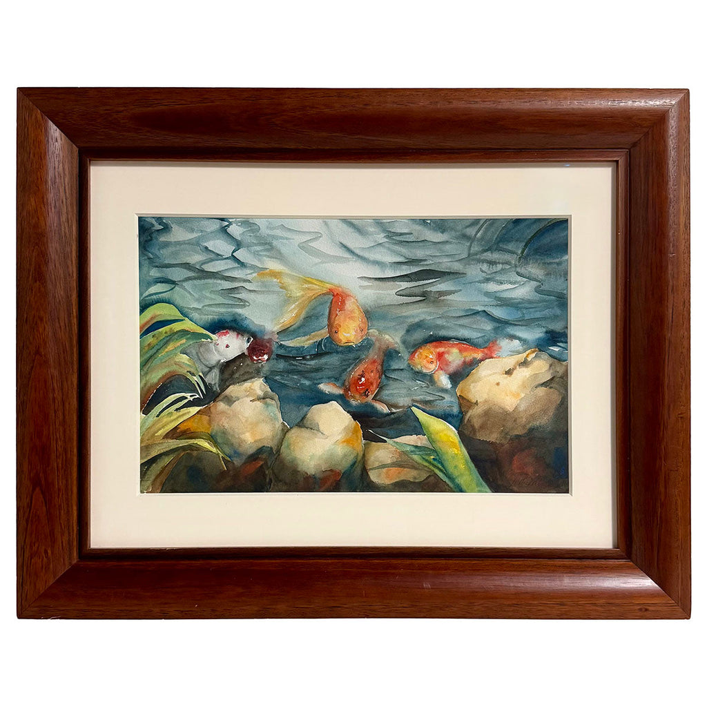 "Koi Pond" Painting