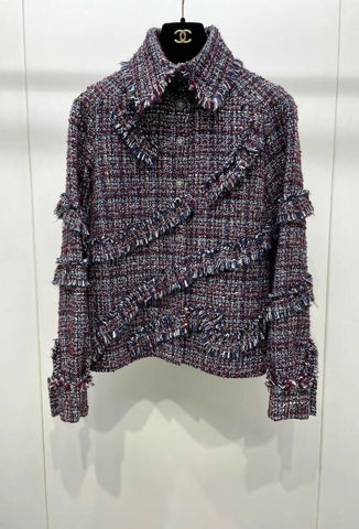CHANEL Paris-Dallas fringe tweed jacket