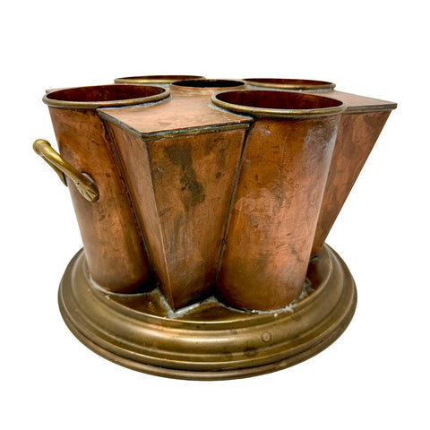 4 Bottle Art Deco Wine Caddy/Cooler