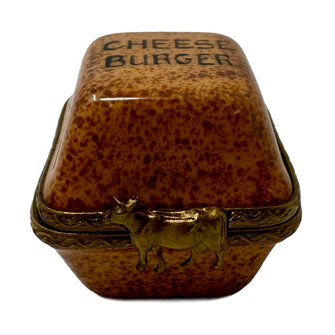 Peint Main Cheeseburger Trinket Box
