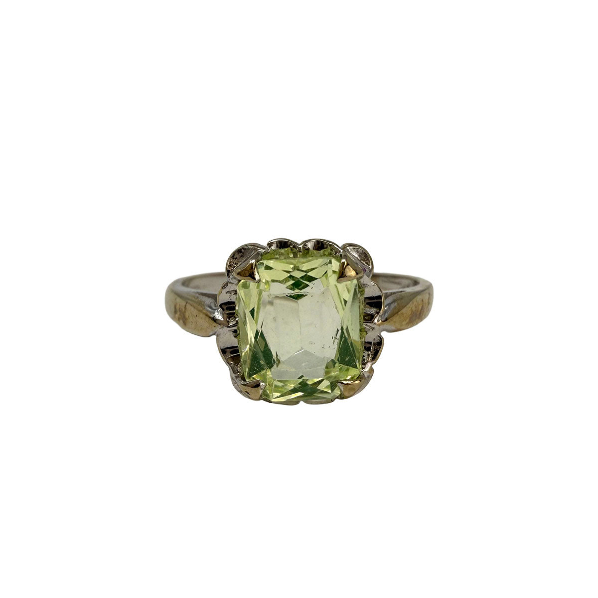 10K Gold Ring with Prasiolite