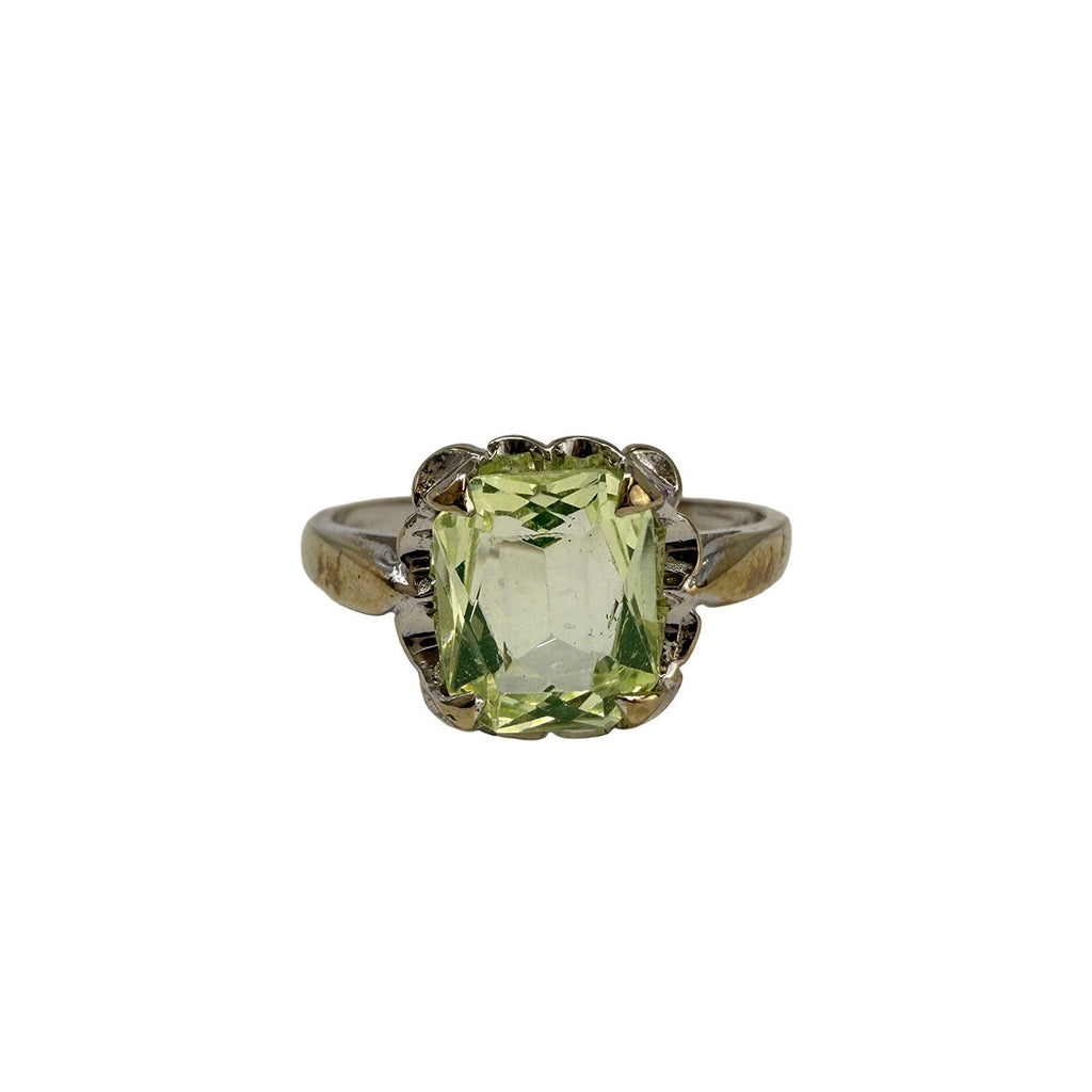 10K Gold Ring with Prasiolite