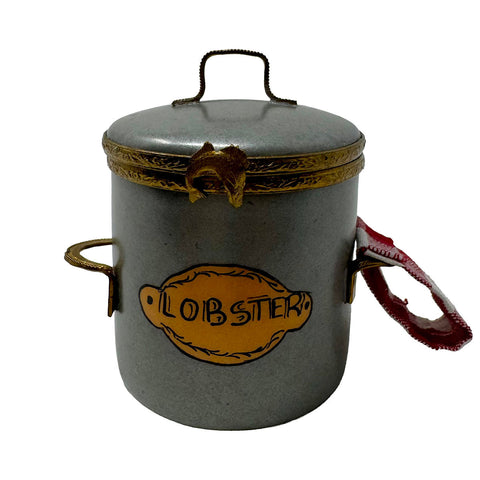 Peint Main Lobster Pot Trinket Box