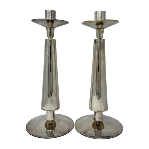 Pair of Vintage Art Deco Candlesticks