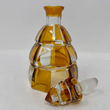 Vintage Bohemian Art Deco 5-Piece Decanter Set