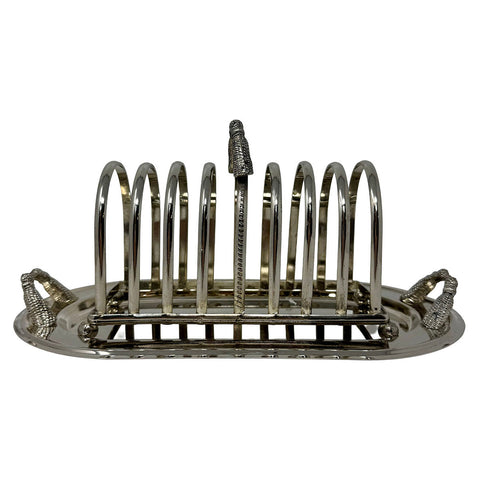 Vintage Toast Rack with Foie Grois Serving Tray