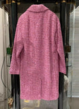 Chanel 22P Pink tweed coat