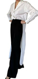 NWT Chanel 23C Monte-Carlo Runway Long Tuxedo Dress Shirt Blouse FR 40