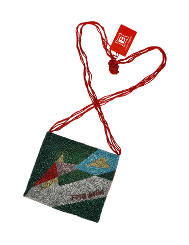 Laura Biagiotti Vintage 'Futur Balla' Beaded & Embroidered Multicolor Bag