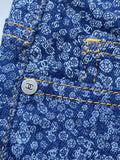 Chanel 21B Double C Camellia denim pants