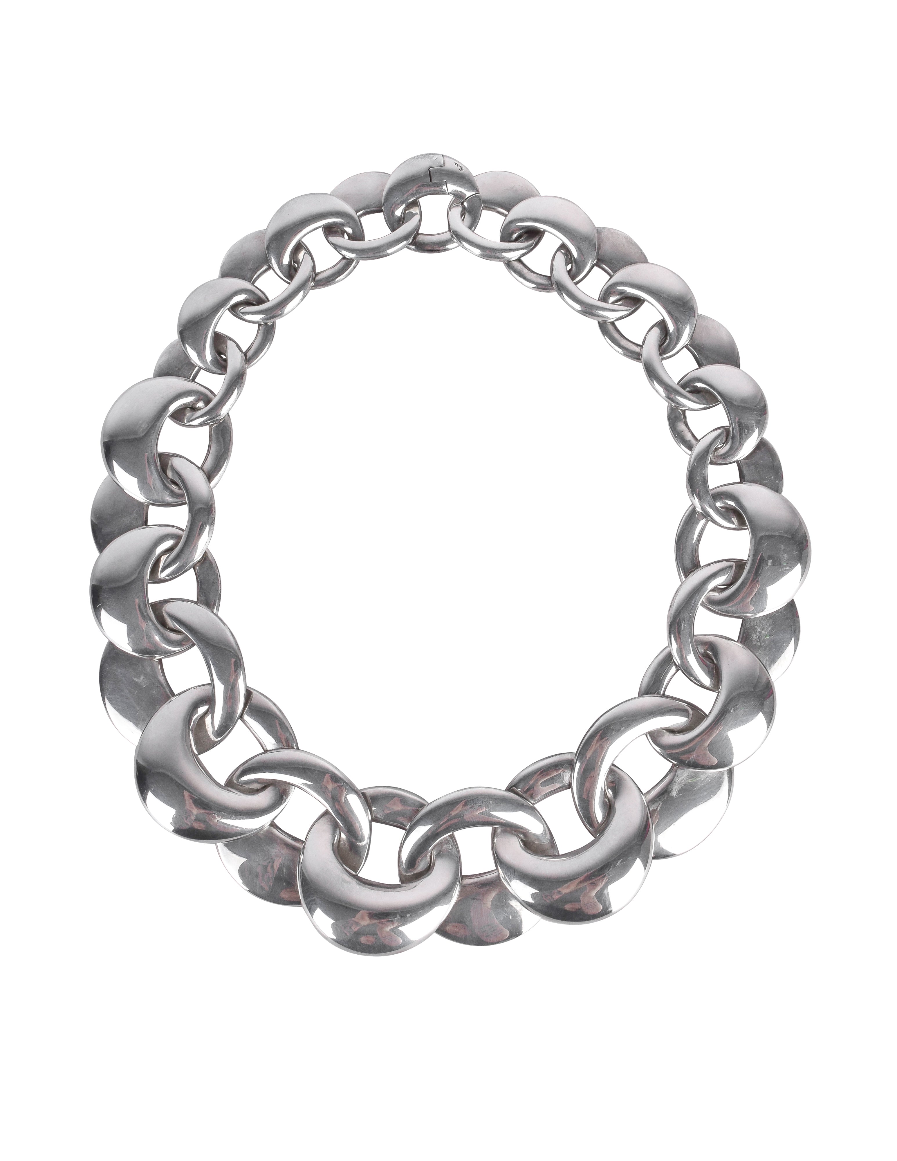 Pomellato Vintage Chunky Sterling Silver Chain Necklace