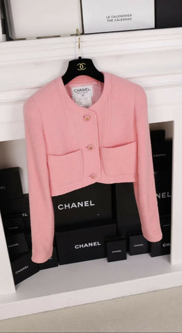 Chanel 1993 pink cropped jacket & top