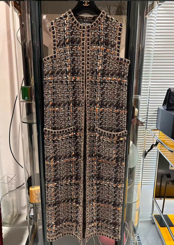 Chanel 2016 Long Tweed Vest