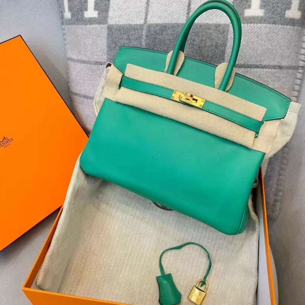 Hermès Birkin 25 Green Menthe Togo Leather with Gold Hardware
