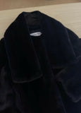 Dior black mink long coat