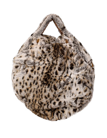 Vivienne Westwood Vintage AW 1989 Soft Round Leopard Faux Fur Handbag