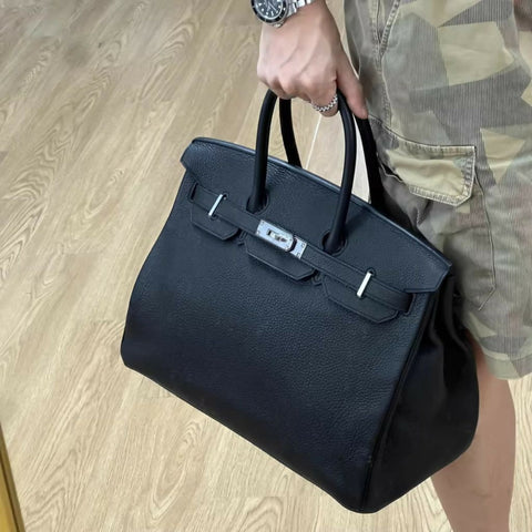 Hermès Birkin 35 Black Togo Leather Palladium Hardware